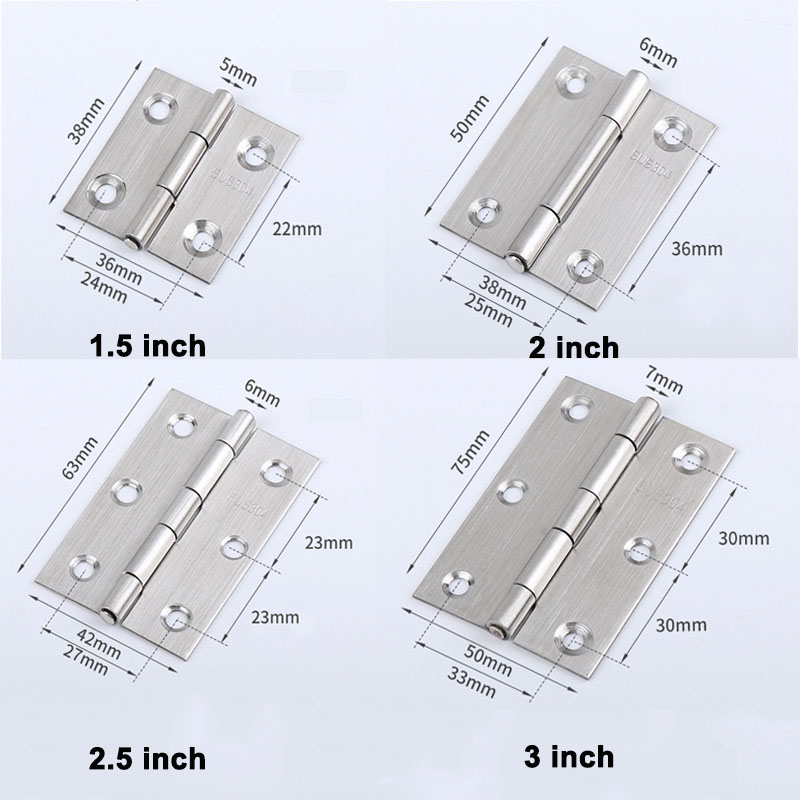 Furniture Hardware Hinges - 6-20pcs Small Door Hinges Stainless Steel