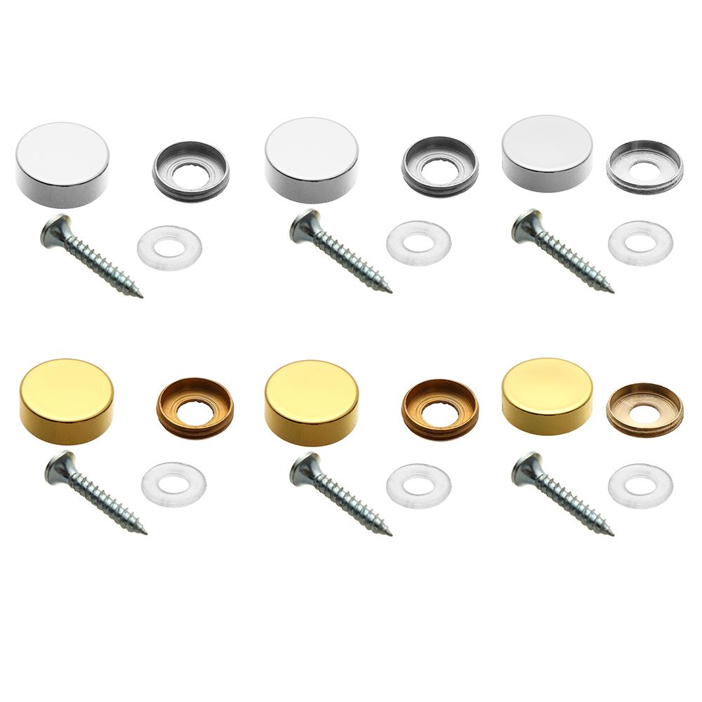 Furniture Hardware Fasteners - 4 Sets Mirror Fasteners Screws Decorative