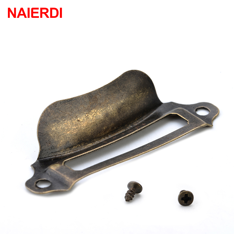 Furniture Hardware Names - 10PCS NAIERDI Antique Box Label Handles