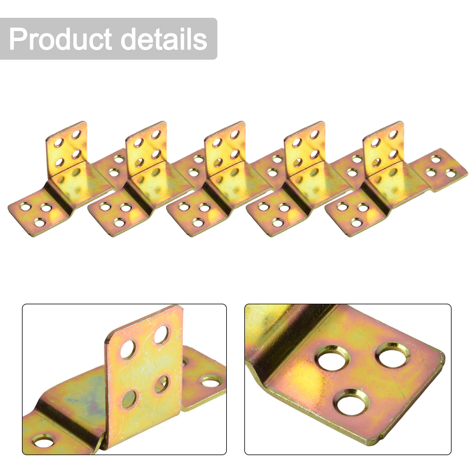 Furniture Hardware Fasteners - 5Pcs Metal Bed Rail Bracket Wood