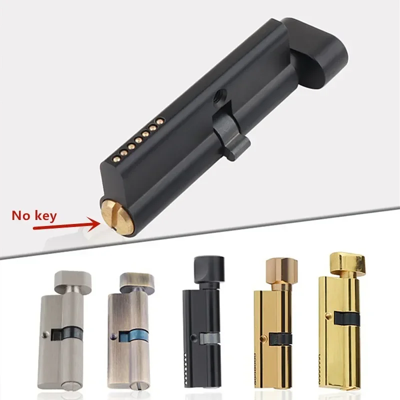 Furniture Hardware Products - Indoor Solid Wood Door Brass Keyless