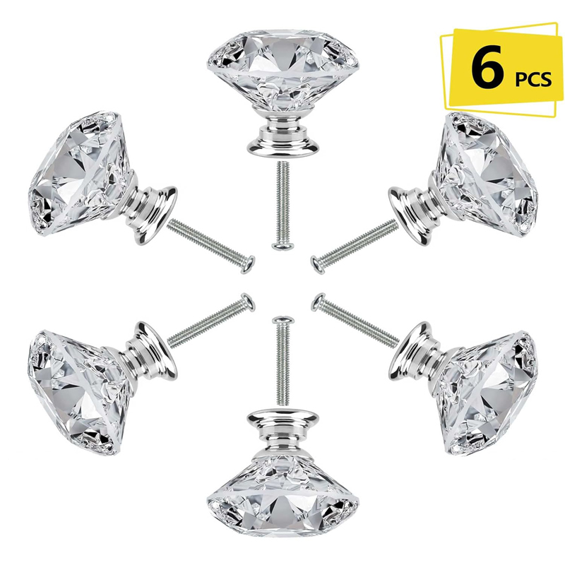 Furniture Hardware Products - 6Pcs Cabinet Knob with Screws 30mm