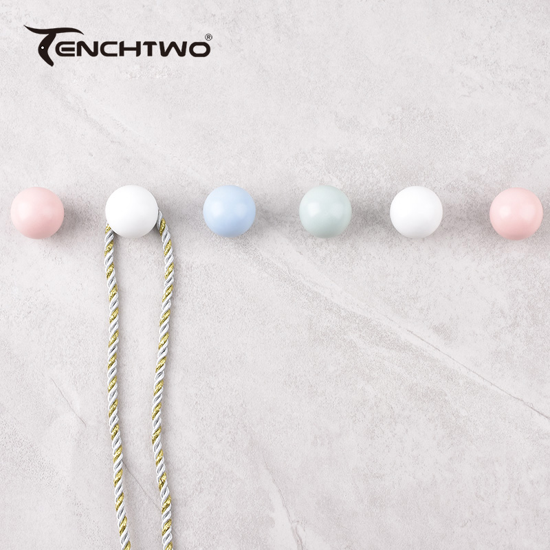 Round Ceramic Hook Clothes Han - Furniture Hook Hardware recension och pris