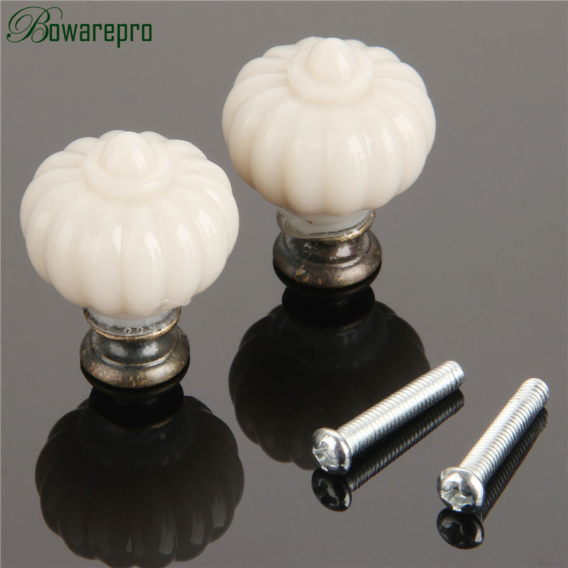 1Pc Acrylic Ivory White Pumpki - Furniture Hardware Products recension och pris
