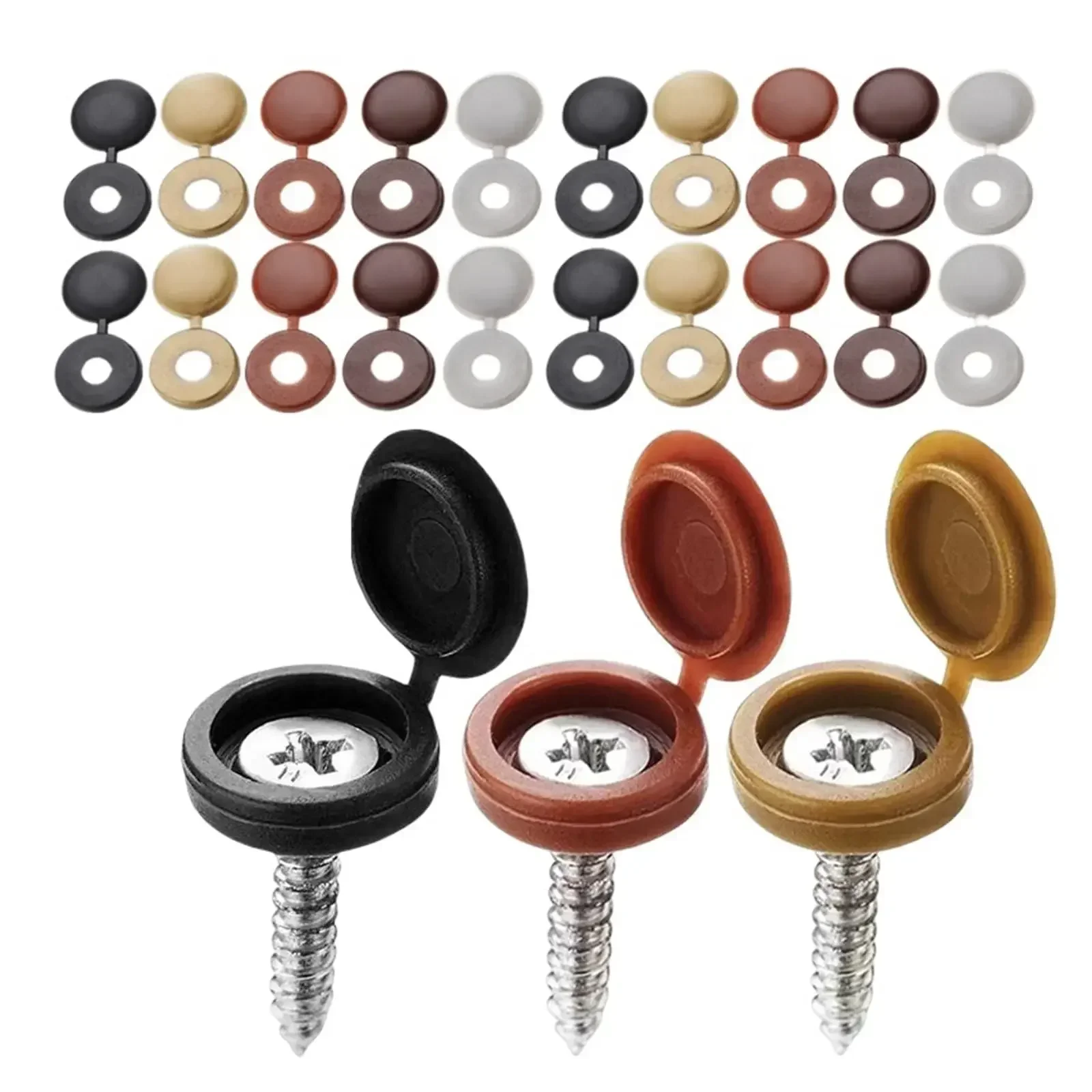 Hinged Plastic Screw Cap Cover - Furniture Hardware Hinges recension och pris