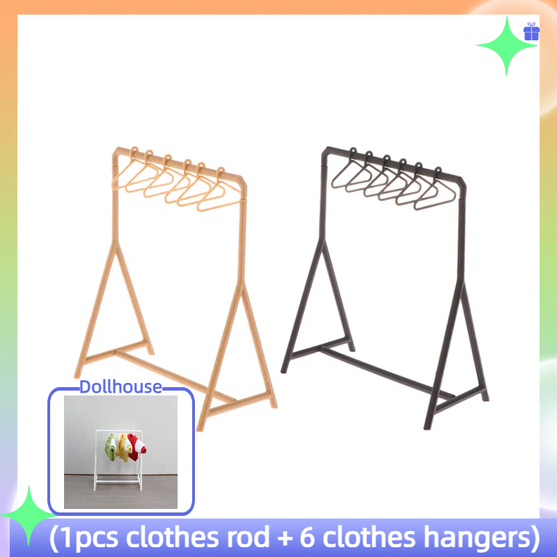 1/12 Clothes Rack Garment Orga - Furniture Hook Hardware recension och pris