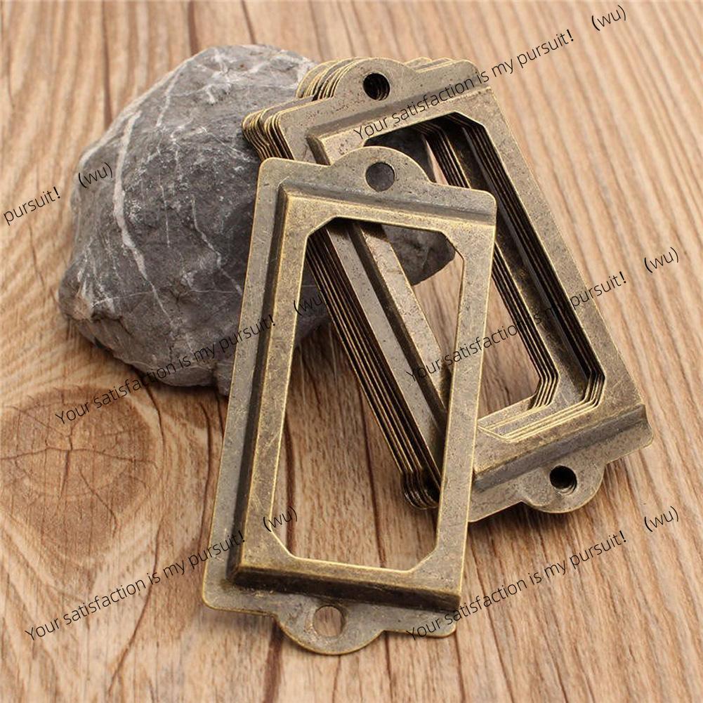 12Pcs antique brass metal labe - Furniture Hardware Business recension och pris