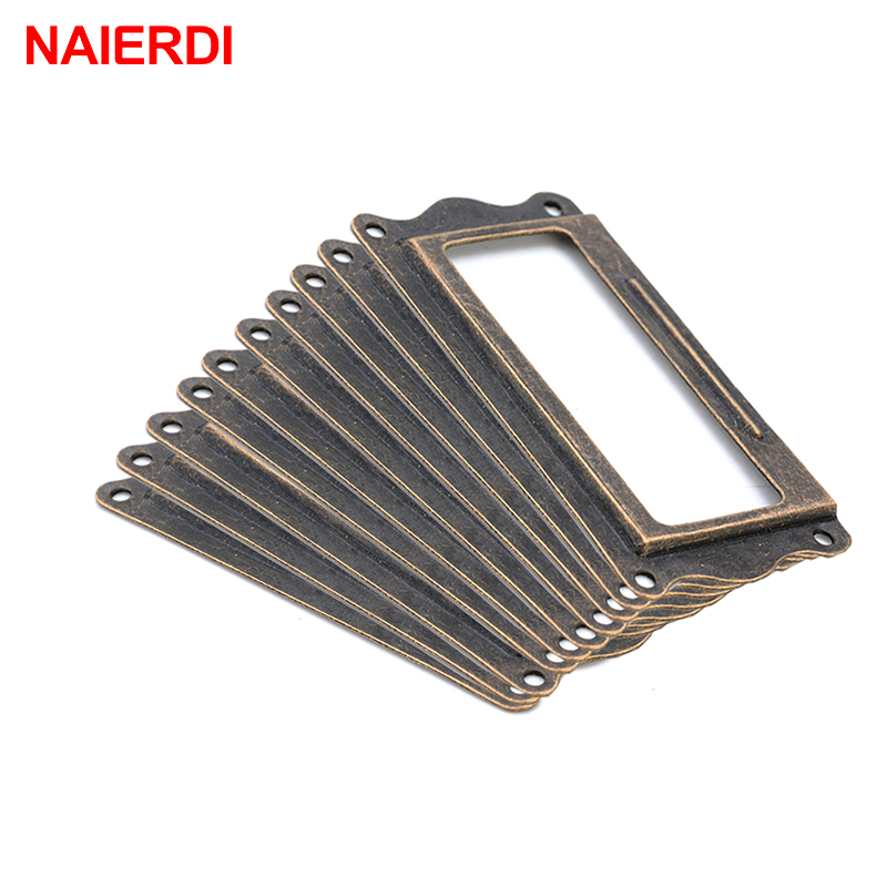10pcs NAIERDI Antique Brass Ha - Furniture Hardware Names recension och pris