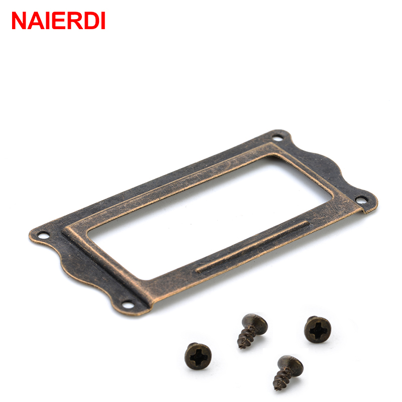 10pcs NAIERDI Antique Brass Ha - Furniture Hardware Names recension och pris