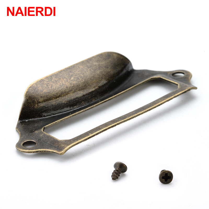 10pcs NAIERDI Antique Handles  - Furniture Hardware Names recension och pris