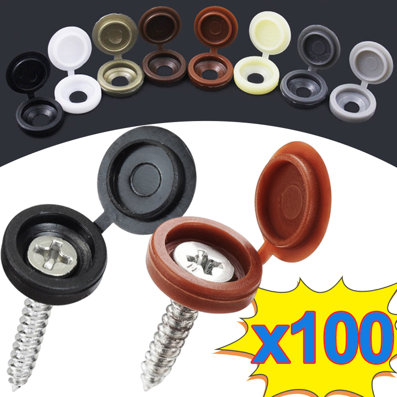10/500pcs Screw Decorative Cap - Furniture Hardware Hinges recension och pris