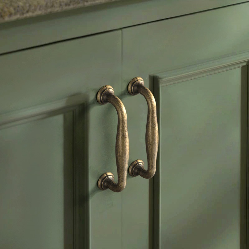 Antique Bronze Wardrobe Door D - Drawer Pull Gold recension och pris