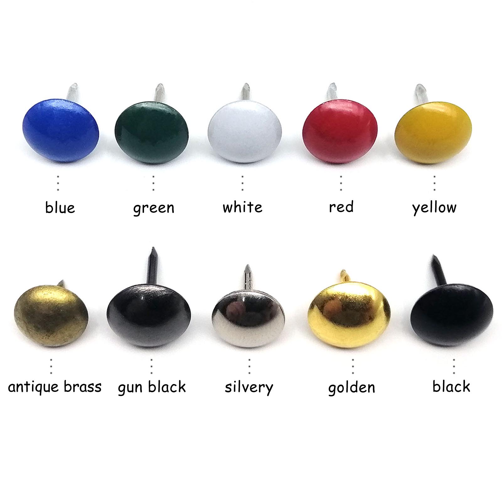50pcs Colorful Upholstery Nail - Furniture Upholstery Hardware recension och pris