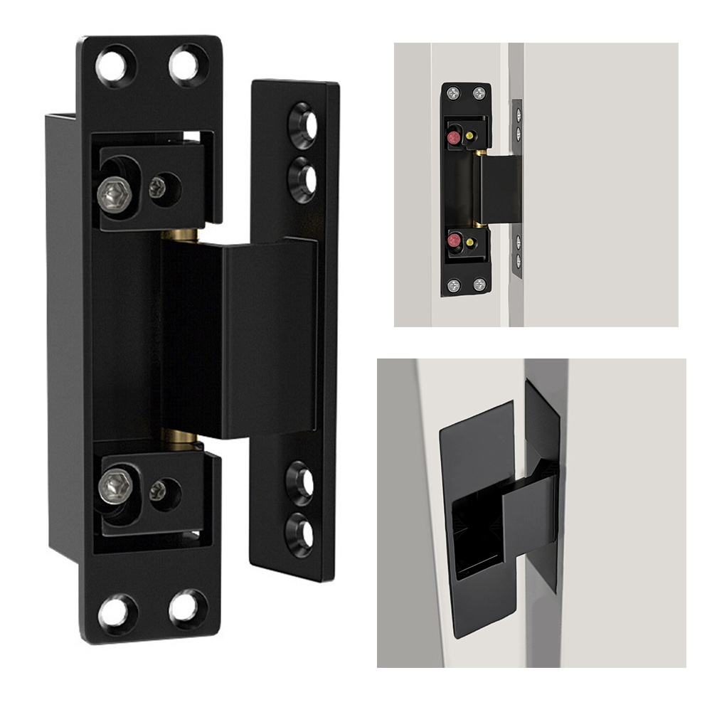 1Pcs Black Door Hinges Invisib - Furniture Hardware Hinges recension och pris