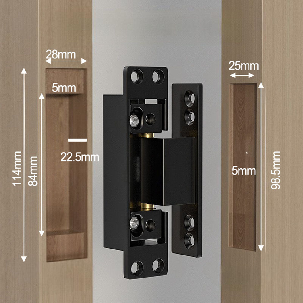 1Pcs Black Door Hinges Invisib - Furniture Hardware Hinges recension och pris